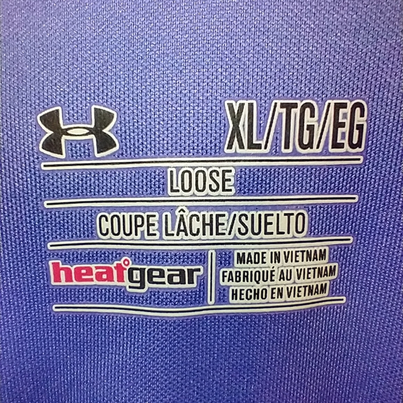 Under Armour Loose Heatgear Short Sleeve Polo Shirt Men's sz XL - Picture 4 of 7